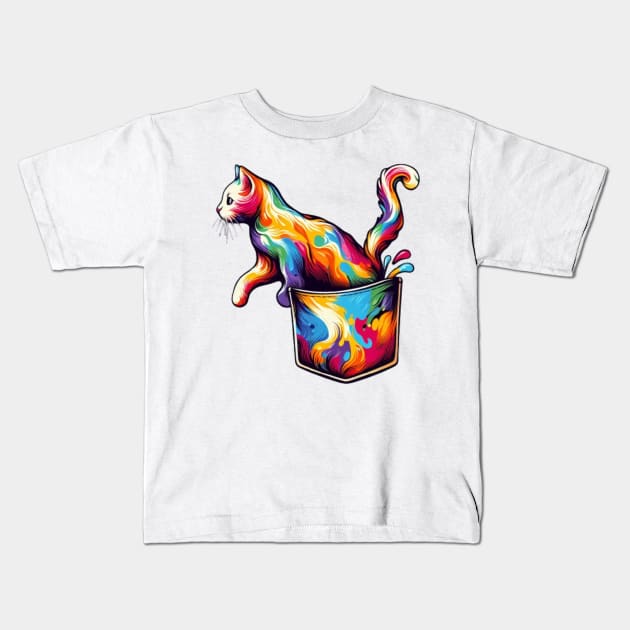 ADORABLE CAT Kids T-Shirt by Imaginate